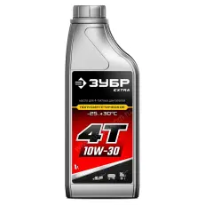 Полусинтетическое масло ЗУБР Extra 4Т-10W30