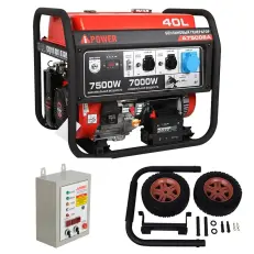 A-iPower A7500EA + блок автозапуска A-iPower 400 В, 25 А + транспортировочный комплект A-iPower L