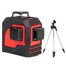 RGK PR-3M с калибровкой + штатив - лазерный нивелир 3d с красным лучом