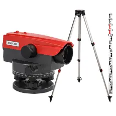 Комплект оптический нивелир AMO 32C + штатив RGK S2-N + рейка AMO S35
