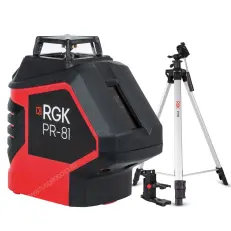 RGK PR-81 с калибровкой + штатив, кронштейн - лазерный нивелир с красным лучом