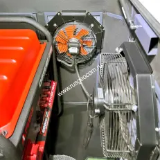Тихий зимний кожух для генератора 1600 RAL 7024 (2 вентилятора)