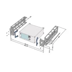 Адаптер Rohde&Schwarz ZZA-S334 для установки в стойку 19’’ для анализаторов спектра и сигналов