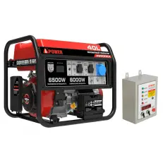 A-iPower A6500EA + блок автозапуска A-iPower 400 В, 25 А