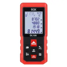 RGK SP-400 с калибровкой + элевационный штатив RGK SH-170 + рейка RGK LR-2 + дальномер RGK DL100 - ротационный нивелир с красным лучом