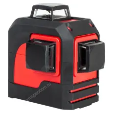 RGK PR-3M с калибровкой + штанга-упор - лазерный нивелир 3d с красным лучом