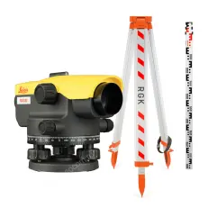 Комплект оптический нивелир Leica NA 332 штатив рейка - 3 в 1