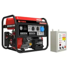 A-iPower A7500EA в тихом зимнем кожухе 1200 RAL 8019 + блок автозапуска A-iPower 230 В, 50 А