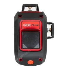 RGK PR-3M с калибровкой + штанга-упор - лазерный нивелир 3d с красным лучом
