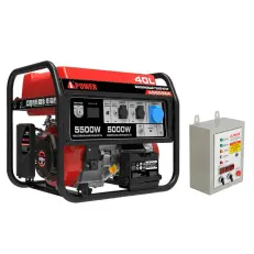 A-iPower A5500EA + блок автозапуска A-iPower 400 В, 25 А