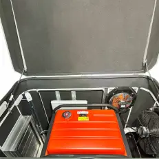 Тихий зимний кожух для генератора 1600 RAL 7035 (2 вентилятора)