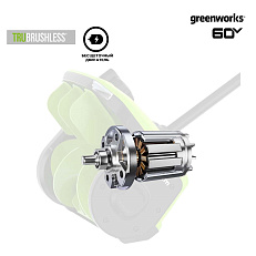 Greenworks GD60SS2 с АКБ 5 А.ч. + ЗУ 2А