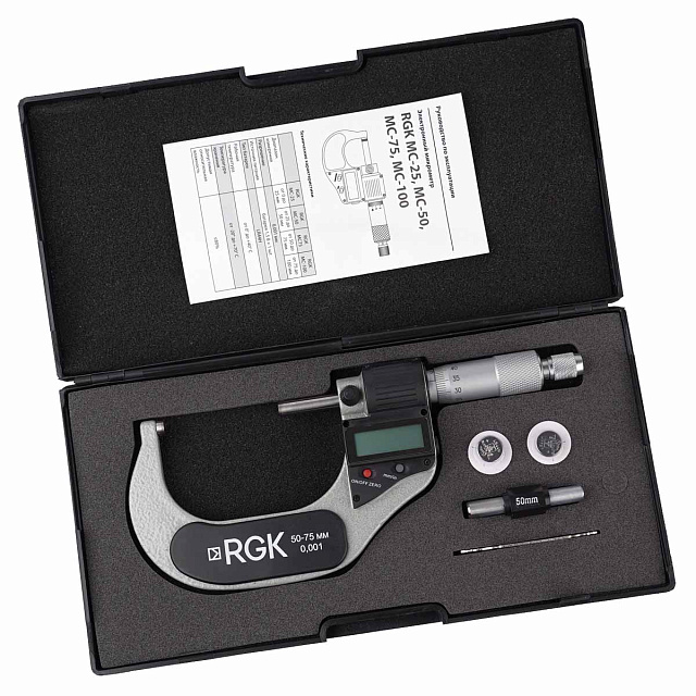 RGK MC-75 с поверкой - микрометр электронный