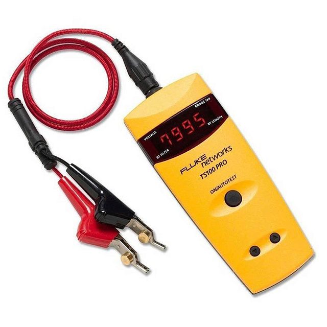 Fluke Networks TS100-PRO-BT-TDR, комплект TS100 PRO Cable Fault Finder TDR с функцией обнаружения мостовых ответвителей