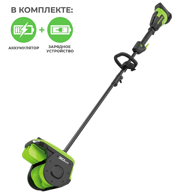 Greenworks GD40SS2, 40V с АКБ 4 А.ч. + ЗУ 4А двойное