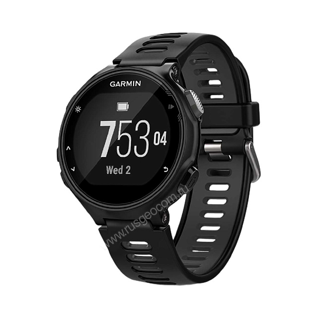 Беговые часы Garmin Forerunner 735XT HRM-Run черно-серые