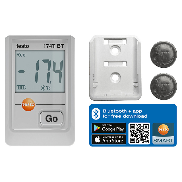 Testo 174 T BT Bluetooth белый - логгер температуры
